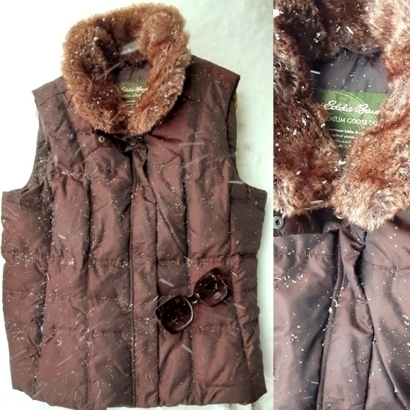 Eddie Bauer Weatherproof Goose Down Vest - Picture 1 of 5